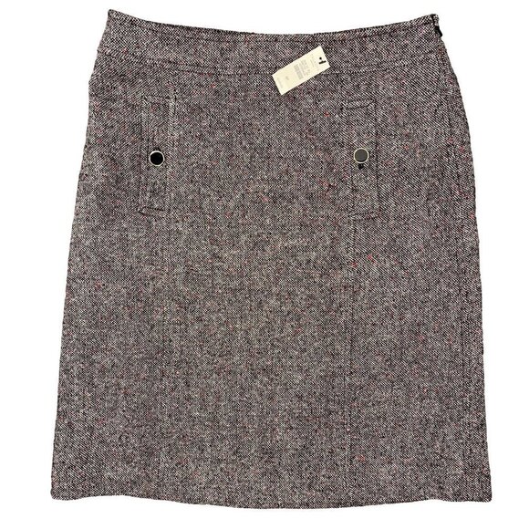 Brand New Talbots SIZE 6P Petite Wool-Blend Tailored Seamed Knee Skirt NWT $109 - Picture 1 of 4